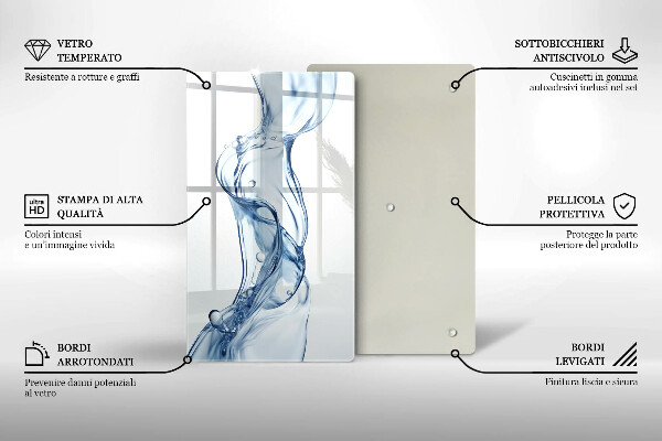 Glas Ceranfeldabdeckung Sauberes Wasser