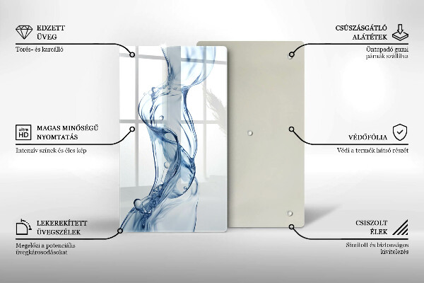 Glas Ceranfeldabdeckung Sauberes Wasser