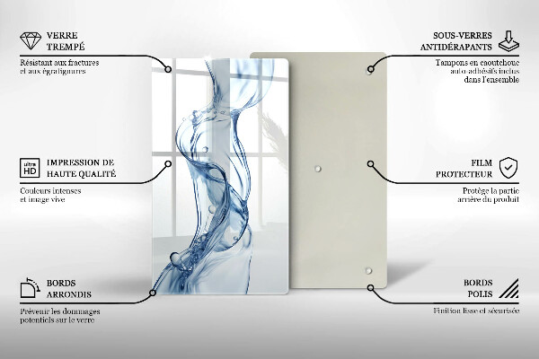 Glas Ceranfeldabdeckung Sauberes Wasser
