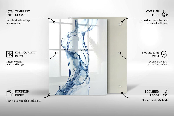 Glas Ceranfeldabdeckung Sauberes Wasser