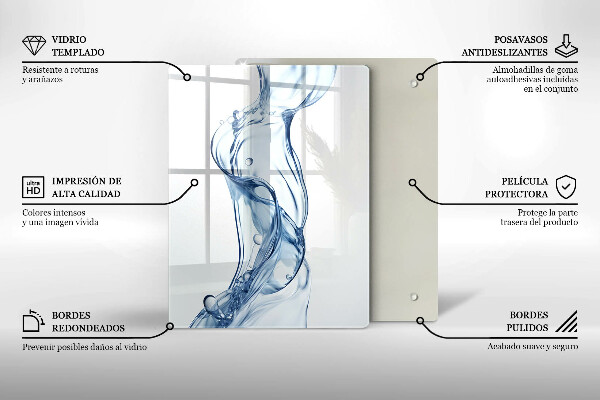 Glas Ceranfeldabdeckung Sauberes Wasser