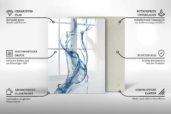 Glas Ceranfeldabdeckung Sauberes Wasser