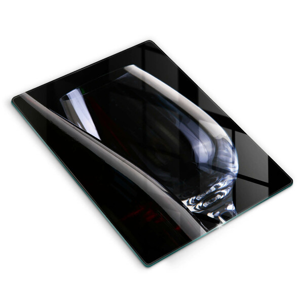 Glas Ceranfeldabdeckung Glas und Flasche