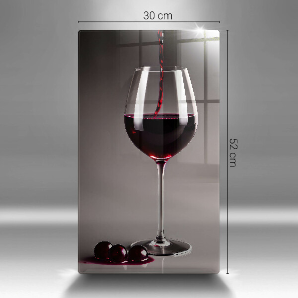 Glas Ceranfeldabdeckung Glas und Trauben