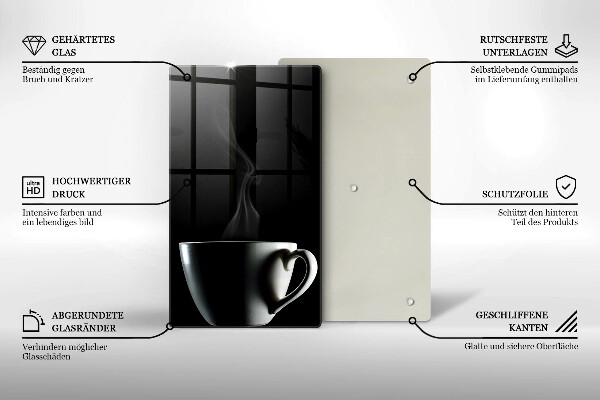 Glas Ceranfeldabdeckung Eine Tasse Tee