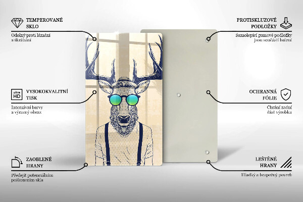 Glas Ceranfeldabdeckung Hirschmann-Illustration