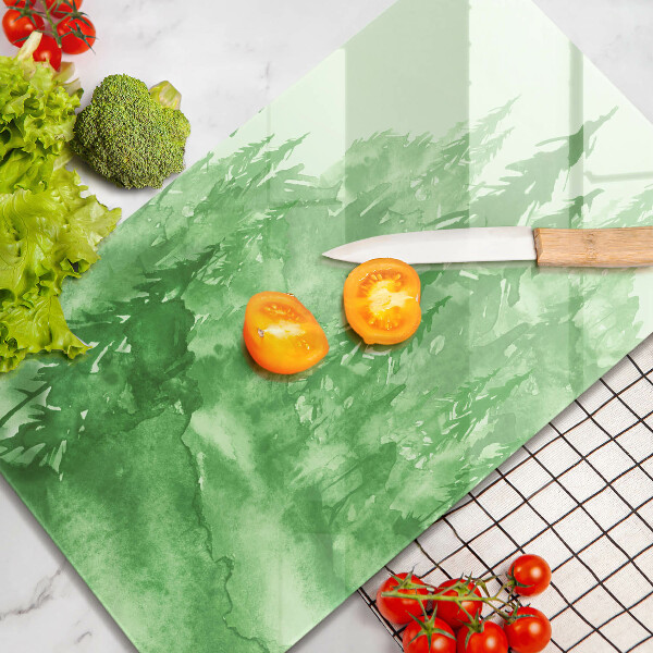 Glas Ceranfeldabdeckung Gemalter Wald