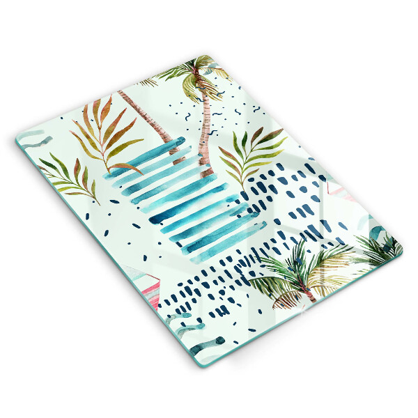 Glas Ceranfeldabdeckung Feiertagsillustrationen