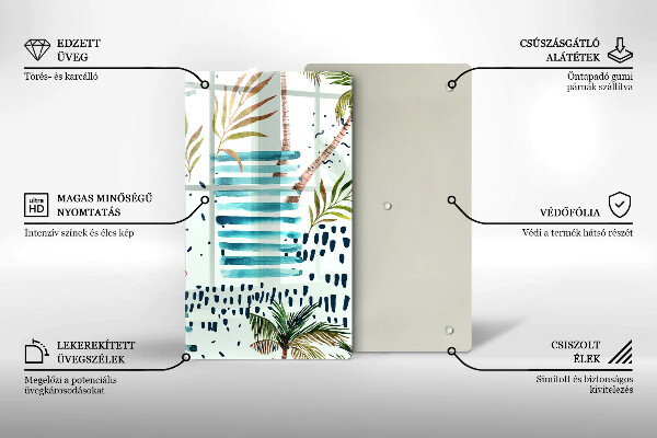Glas Ceranfeldabdeckung Feiertagsillustrationen