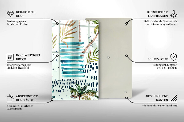 Glas Ceranfeldabdeckung Feiertagsillustrationen