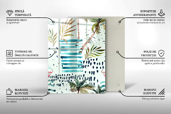 Glas Ceranfeldabdeckung Feiertagsillustrationen