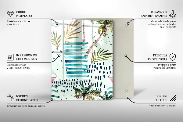 Glas Ceranfeldabdeckung Feiertagsillustrationen