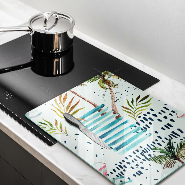 Glas Ceranfeldabdeckung Feiertagsillustrationen