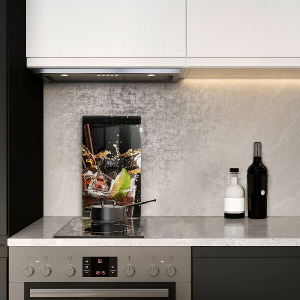 Glas Ceranfeldabdeckung Mit Eis trinken