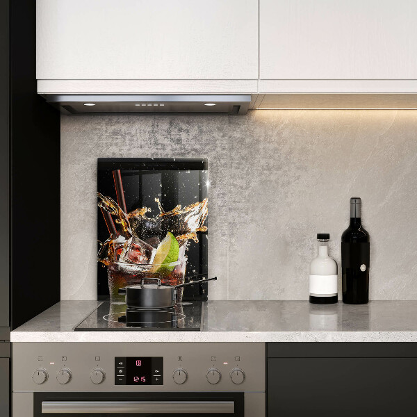 Glas Ceranfeldabdeckung Mit Eis trinken