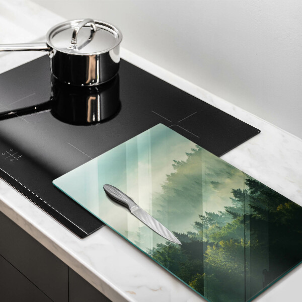Glas Ceranfeldabdeckung Landschaftsansicht des Waldes