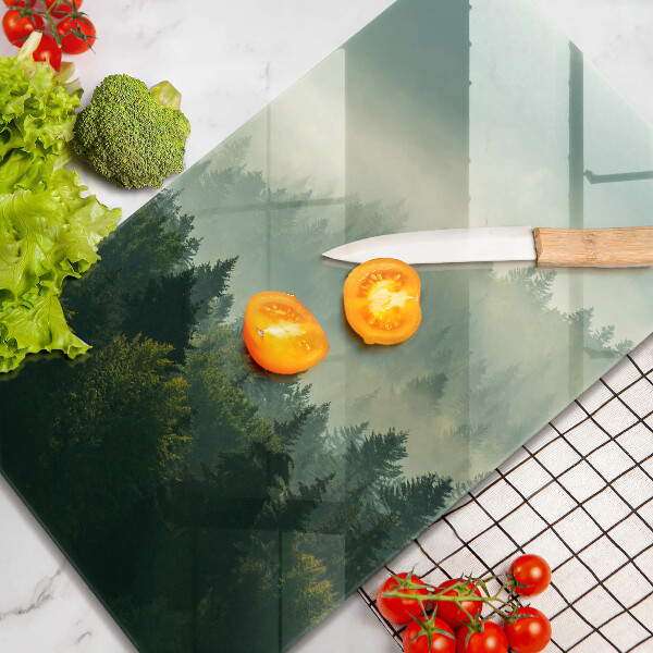 Glas Ceranfeldabdeckung Landschaftsansicht des Waldes