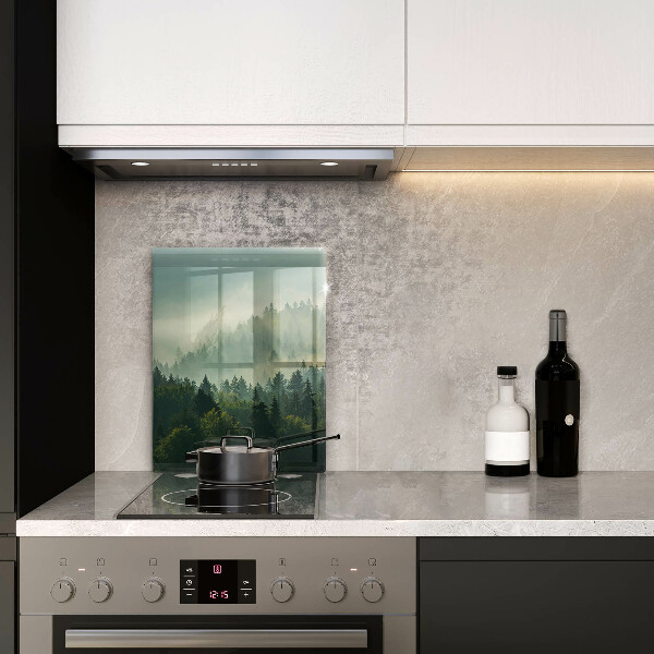 Glas Ceranfeldabdeckung Landschaftsansicht des Waldes