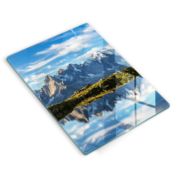 Glas Ceranfeldabdeckung Berglandschaft