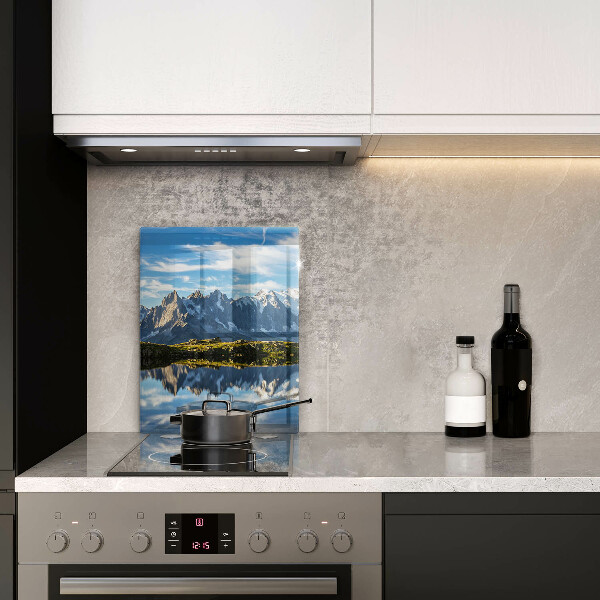 Glas Ceranfeldabdeckung Berglandschaft