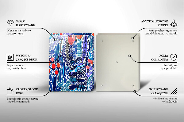 Glas Ceranfeldabdeckung Bemalte Wiese