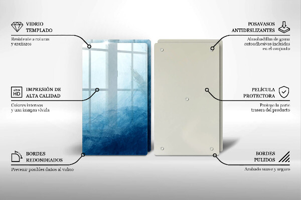 Glas Herdabdeckplatte Abstrakter Hintergrund