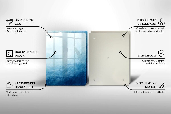 Glas Herdabdeckplatte Abstrakter Hintergrund