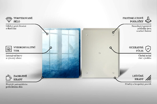 Glas Herdabdeckplatte Abstrakter Hintergrund