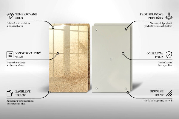 Glas Ceranfeldabdeckung Strandsandurlaub