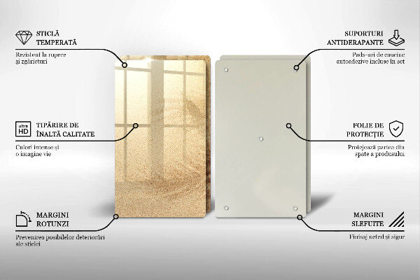 Glas Ceranfeldabdeckung Strandsandurlaub