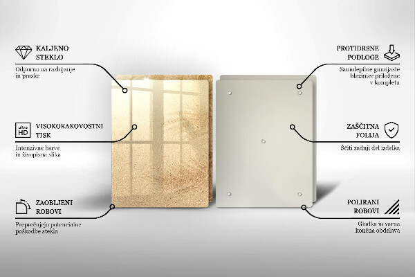 Glas Ceranfeldabdeckung Strandsandurlaub