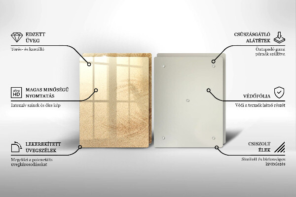 Glas Ceranfeldabdeckung Strandsandurlaub