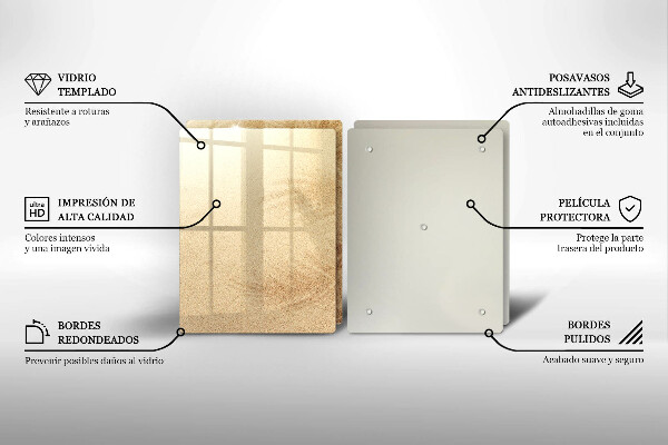 Glas Ceranfeldabdeckung Strandsandurlaub