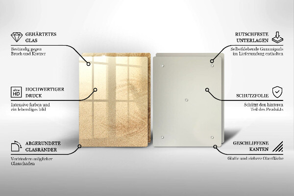 Glas Ceranfeldabdeckung Strandsandurlaub