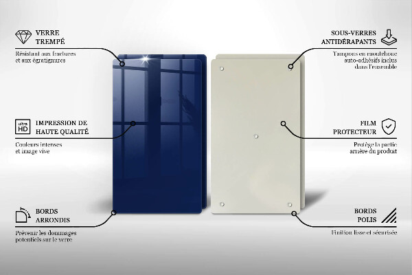 Glas Ceranfeldabdeckung Blaue Farbe