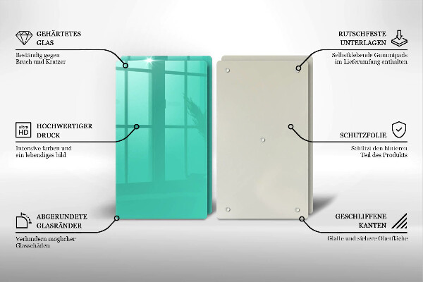 Glas Ceranfeldabdeckung Grüne Farbe