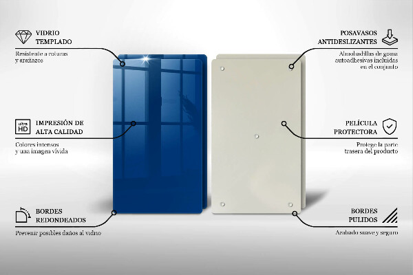 Glas Ceranfeldabdeckung Blaue Farbe