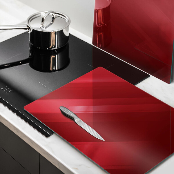 Glas Ceranfeldabdeckung rote Farbe