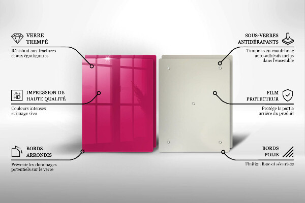 Glas Ceranfeldabdeckung Pinke Farbe