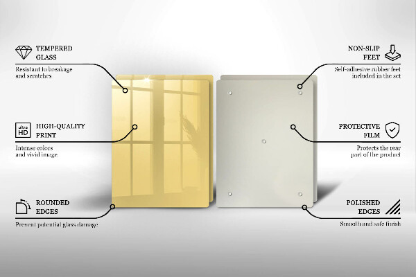 Glas Ceranfeldabdeckung Gelb