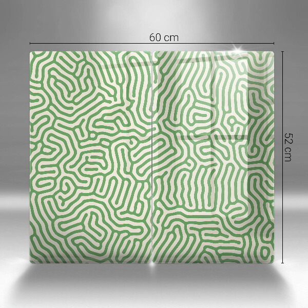 Glas Herdabdeckplatte Abstrakte Linien