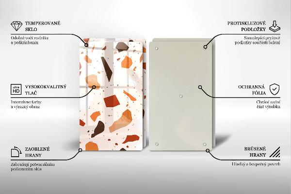 Glas Ceranfeldabdeckung Dekoratives Steinzeug