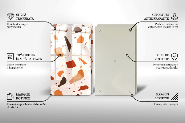 Glas Ceranfeldabdeckung Dekoratives Steinzeug