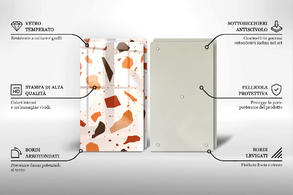 Glas Ceranfeldabdeckung Dekoratives Steinzeug