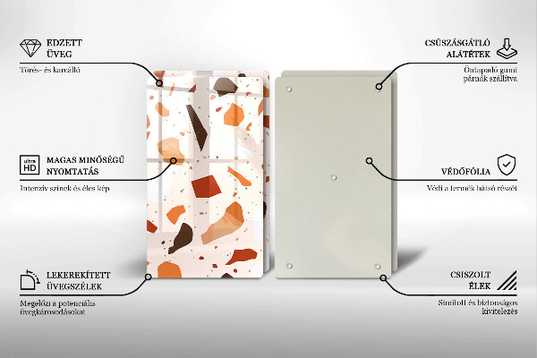 Glas Ceranfeldabdeckung Dekoratives Steinzeug