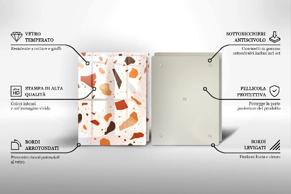 Glas Ceranfeldabdeckung Dekoratives Steinzeug