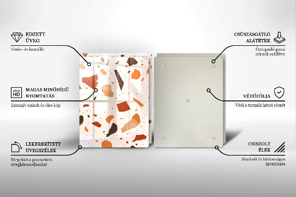 Glas Ceranfeldabdeckung Dekoratives Steinzeug