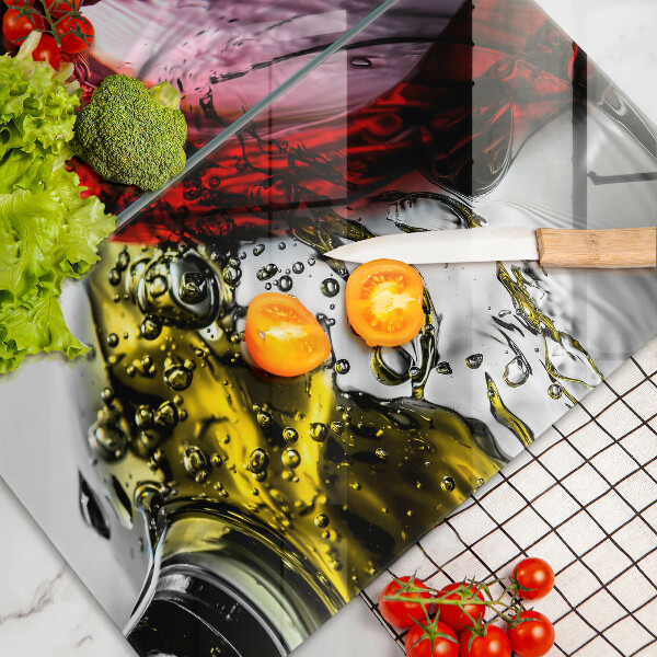 Glas Herdabdeckplatte Gläser Wein