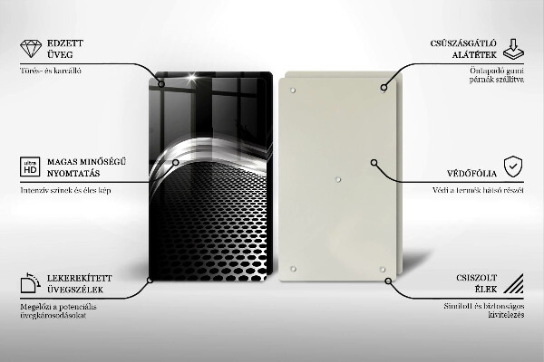 Glas Ceranfeldabdeckung Metallstruktur