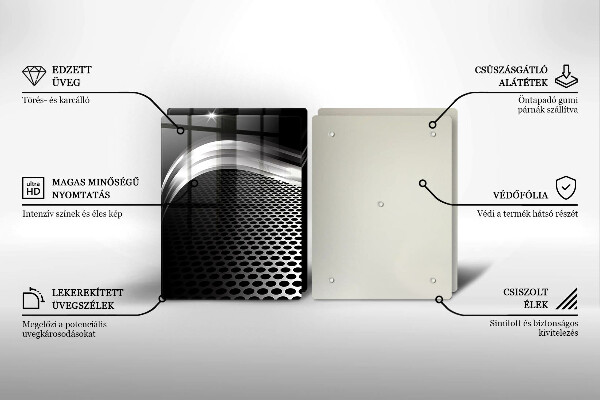 Glas Ceranfeldabdeckung Metallstruktur